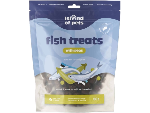 Island of Pets, Fisch-Leckerbissen mit Erbsen