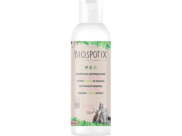 Biogance BIOSPOTIX Shampoo Antiparassitario Gatto, 250ml