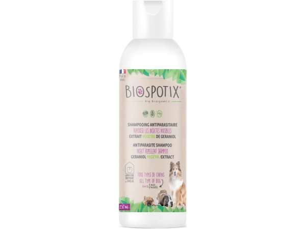 Biogance BIOSPOTIX Shampoo antiparassitario per cani, 250ml