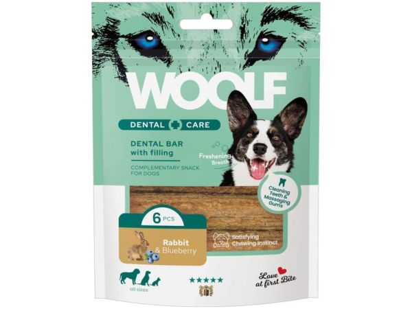 WOOLF Dental Care Rabbit And Blueberry Bar 108g