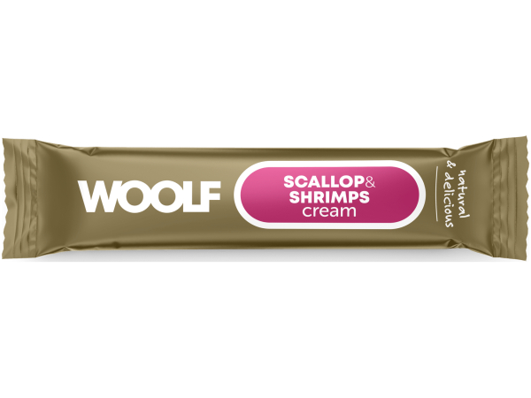Woolf Wildcat Luxury Cat Cream 5 stk, Scallop and Shrimps