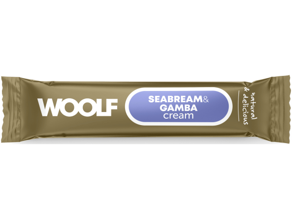 Woolf Wildcat Luxury Cat Cream 5 stk, Seabream With Gamba
