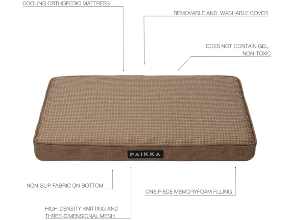 PAIKKA Cooling orthopedic Madras, Taupe