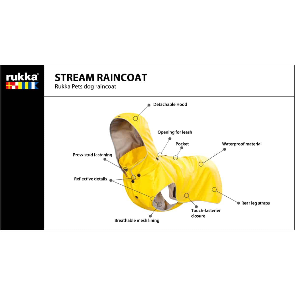 Rukka Stream Regnfrakke Gul - Billede 11