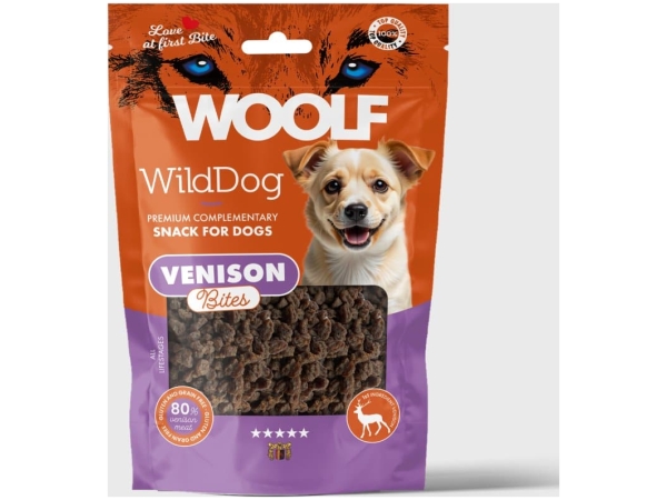 Woolf WildDog Soft Venison Bites 100g