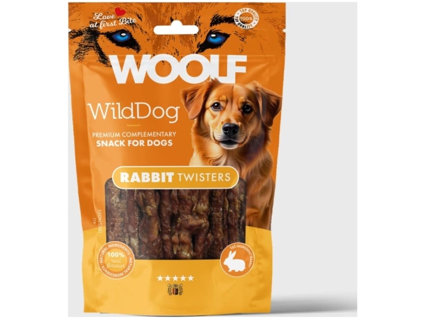 Woolf WildDog Rabbit Twister 100g