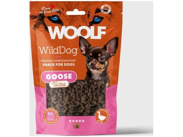 Woolf WOOLF WildDog Soft Goose Bites 100g
