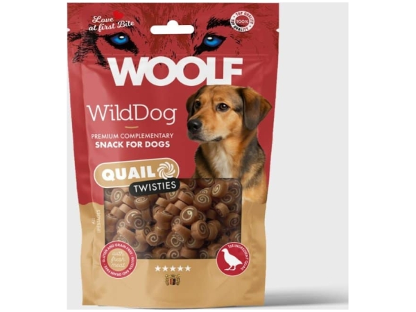 Woolf WildDog Quail & Cod Twisties 100g